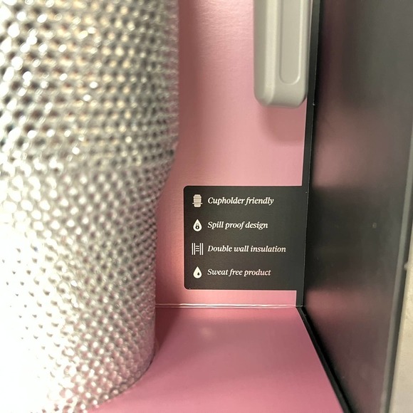 New Hydra Peak 40 Oz Limited Edition Tumbler Silver Bling HydraPeak Sparkle - Picture 3 of 5